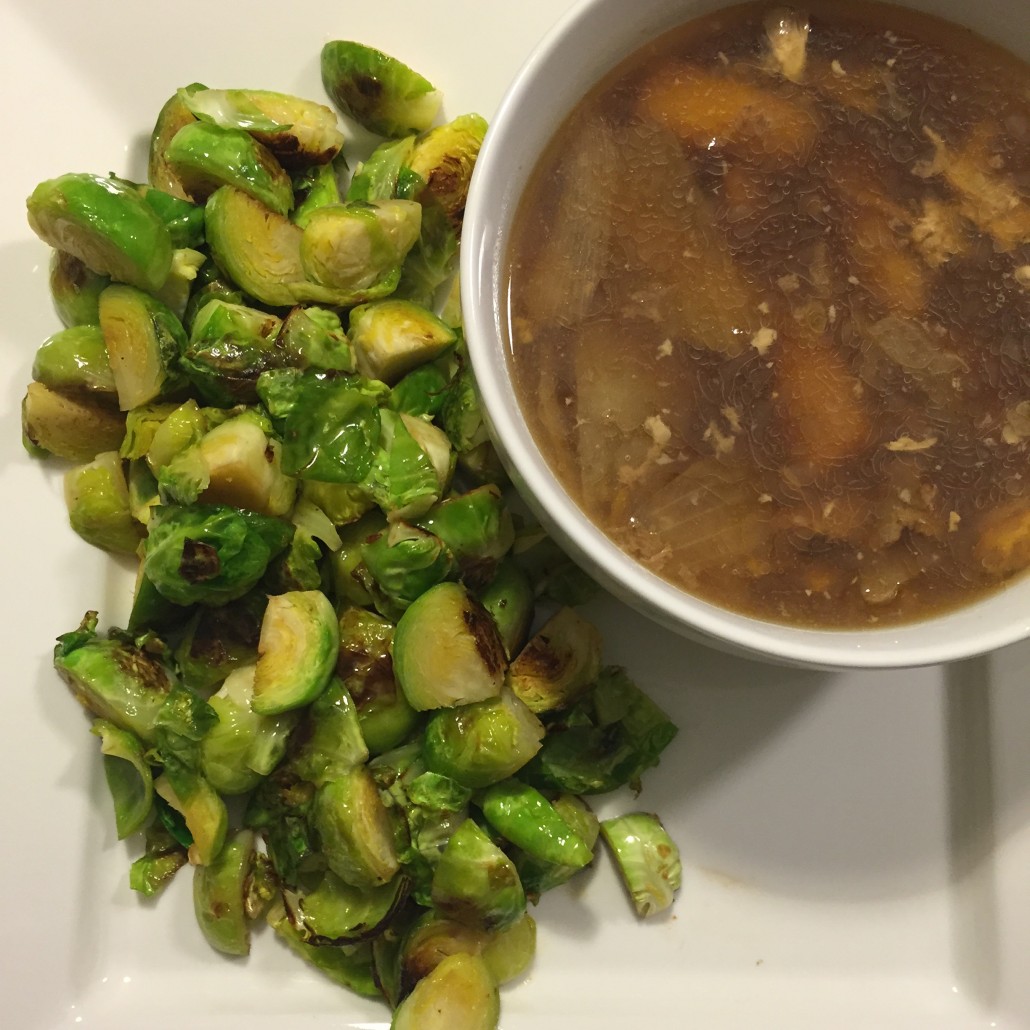 brussels sprouts and bone broth